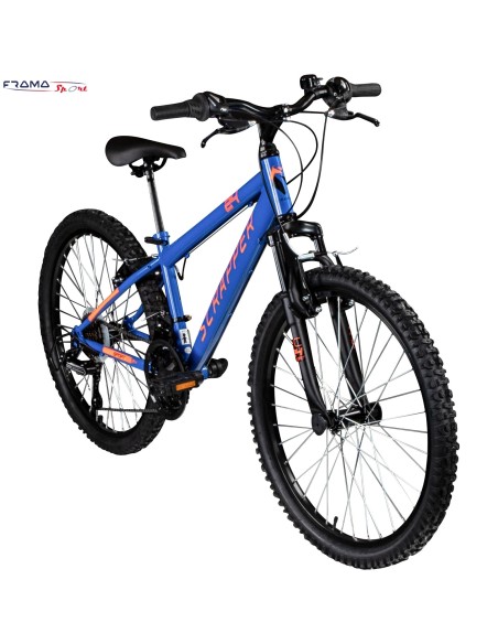 Mtb Junior Scrapper 24'' Bi-ammortizzata Blu