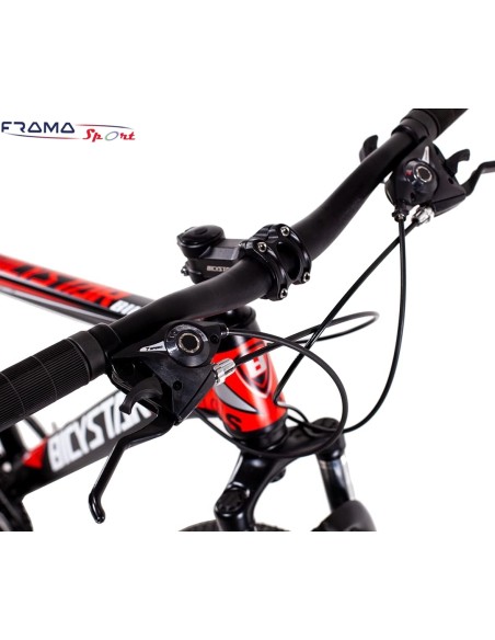 MTB Bicystar  Nero/Rosso, 26" Uomo