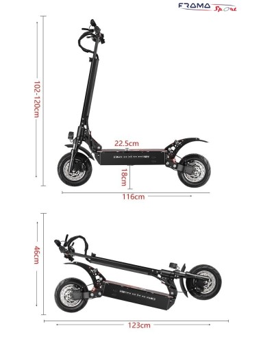 Monopattino elettrico  Q7 Pro Doppio...
