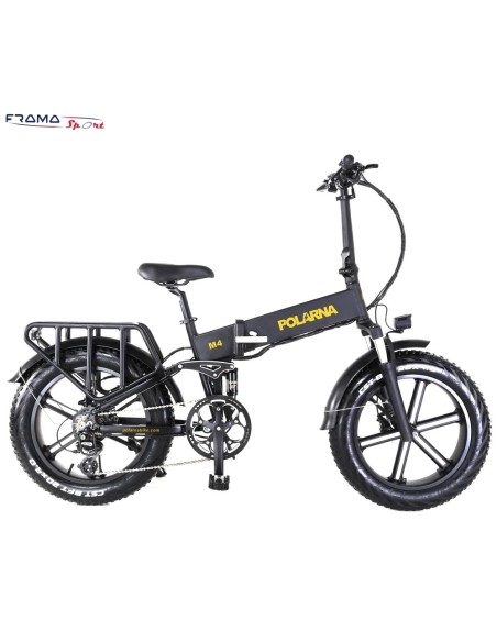 Bici a pedalata assistita Fat-bike Polarna modello M4 750W Nera