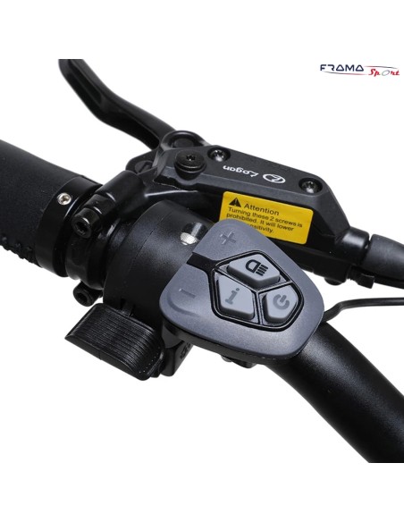 Bici a pedalata assistita Fat-bike Polarna modello M4 750W Nera