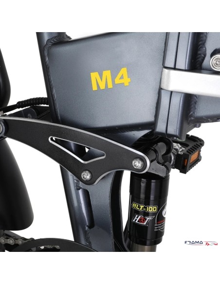 Bici a pedalata assistita Fat-bike Polarna modello M4 750W Nera