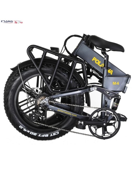 Bici a pedalata assistita Fat-bike Polarna modello M4 750W Nera