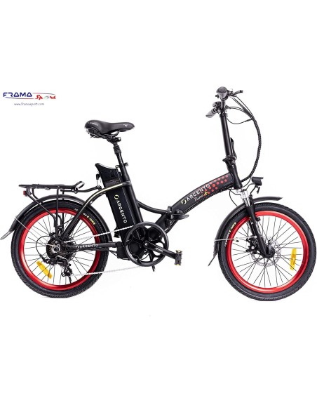 Bici a pedalata assistita pieghevole Argento modello Piuma S+ 250W 20''