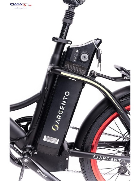 Bici a pedalata assistita pieghevole Argento modello Piuma S+ 250W 20''