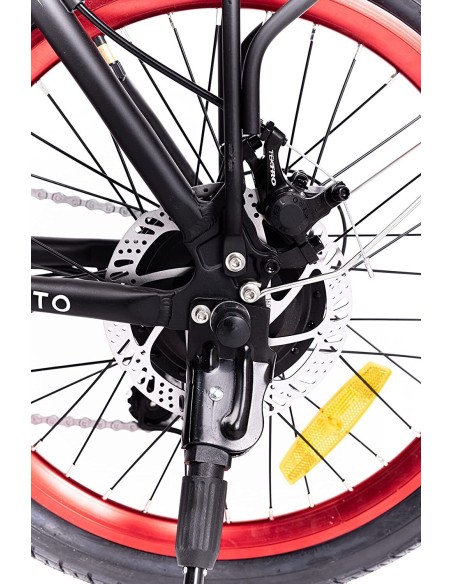 Bici a pedalata assistita pieghevole Argento modello Piuma S+ 250W 20''