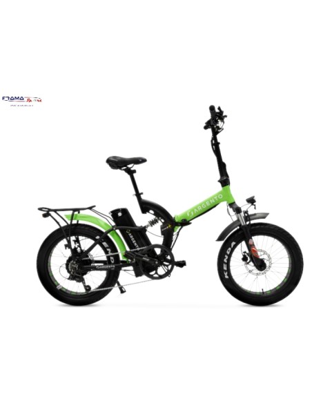 Bici a pedalata assistita Argento modello Bi-Max S 250W nero/verde