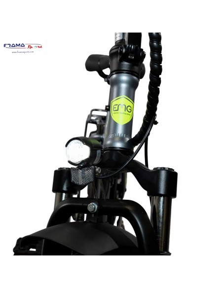 Bici a pedalata assistita pieghevole Emg Bomber One 250W grigia