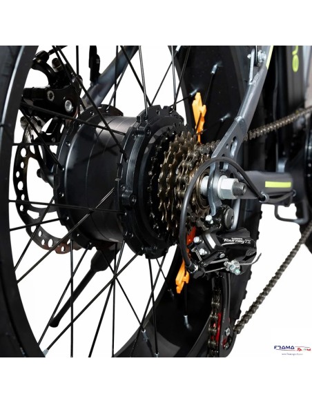 Bici a pedalata assistita pieghevole Emg Bomber One 250W grigia